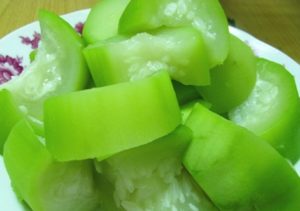 Giảm cân bằng rau bầu luộc
