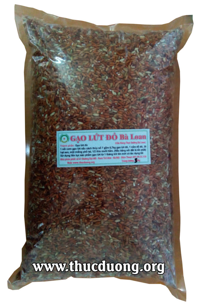 Gạo lứt đỏ điện biên